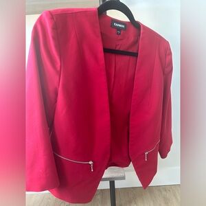Red Women's Blazer